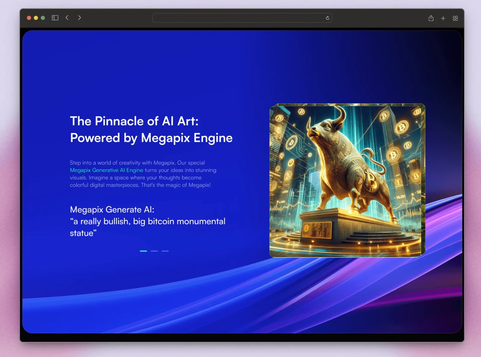 The Pinnacle of AI Art section powered by the Megapix Engine