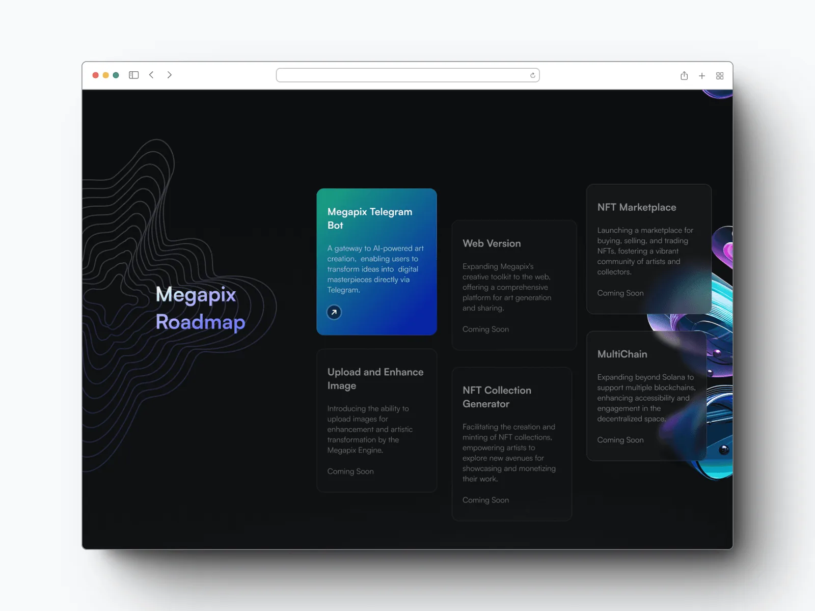 Megapix roadmap section