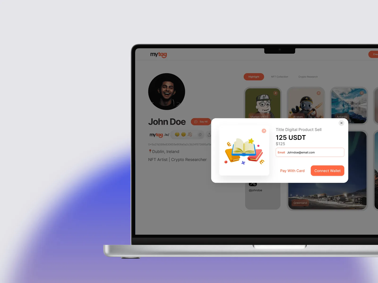 Onboarding step for adding social links